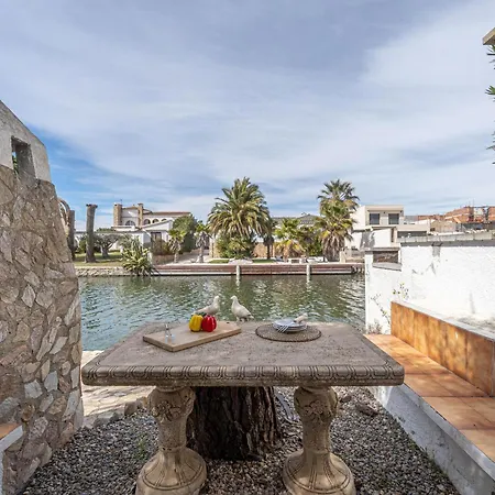 Acogedor De 2 Con Amarre De 12,5m, Terraza Y Jardin En - Hisp-288-62 * Empuriabrava